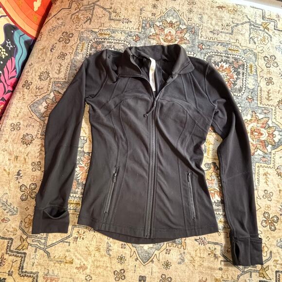 Lululemon Define Jacket Black Full Zip Athletic Yoga Workout Zip Up Women's 8 - Picture 9 of 13